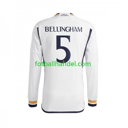 Herre Fotballdrakter Real Madrid Jude Bellingham 5 Hjemme 2023-24 Langermet